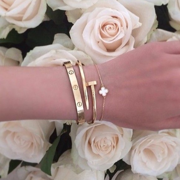 Nail Bracelet - Rose Gold, Yellow Gold, Silver - Picture 4 of 5